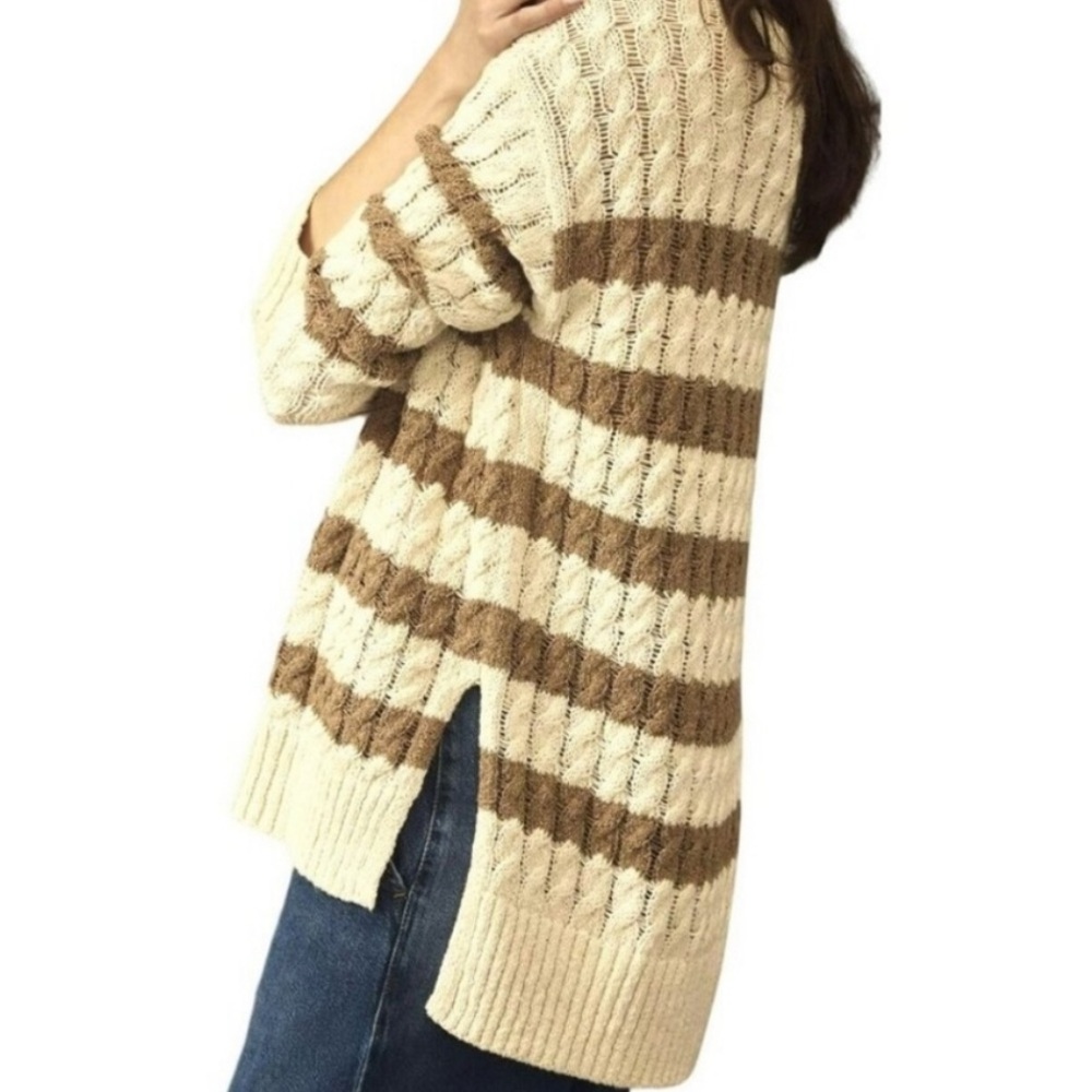 NWOT Women's Anthropologie Pilcro Striped Sweater - Picture 3 of 9